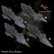 Load image into Gallery viewer, Human Navy Rapier Escort x4
