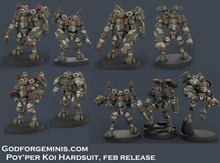 Load image into Gallery viewer, Koi - Mk1 Light Hardsuit Squad (3x)