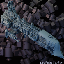 Load image into Gallery viewer, Gloomy Cyanide Pattern Battleship

