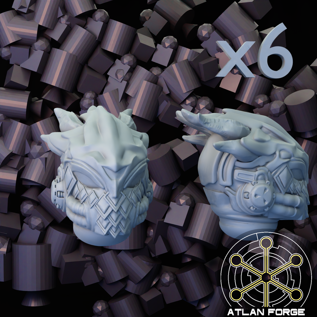 6x Dragon Knight Heads B