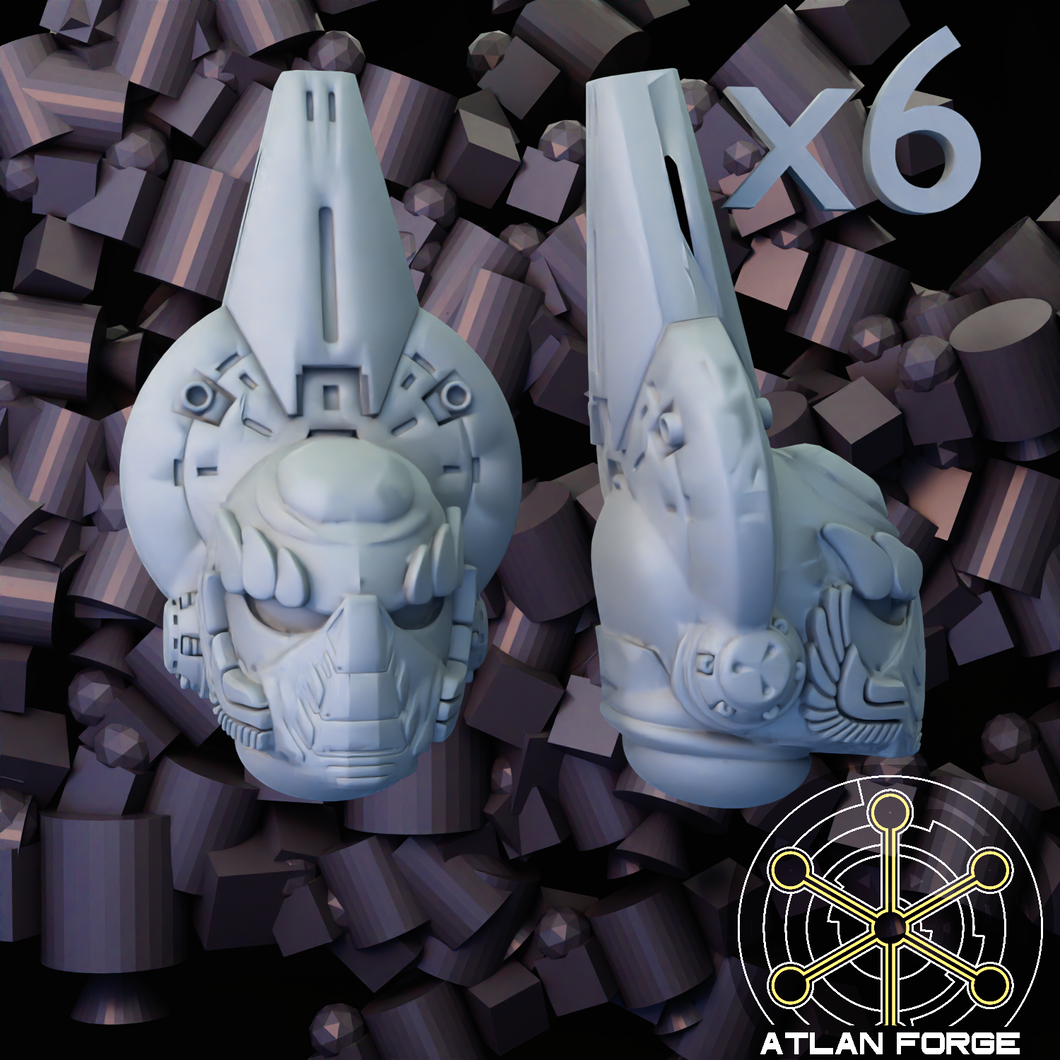 6x Aegytian Armenti Heads A
