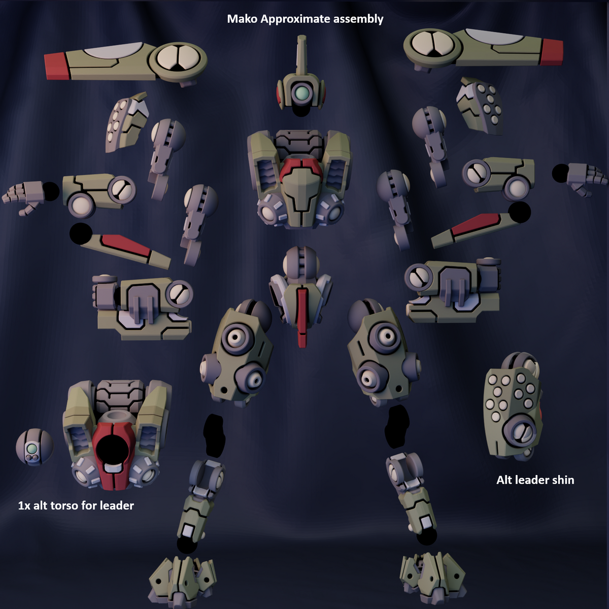 Mako Squad - Mk3 Light Hardsuit Squad (3x) – GodForge