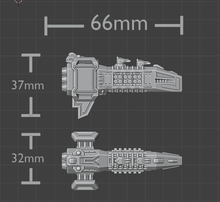 Load image into Gallery viewer, 2x Terran Shark Class Light Cruiser
