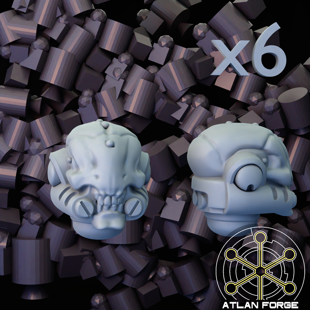 6x Eyeless Heads C