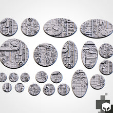 Load image into Gallery viewer, Magnetic Steampunk Gear Bases (select your size) for miniatures
