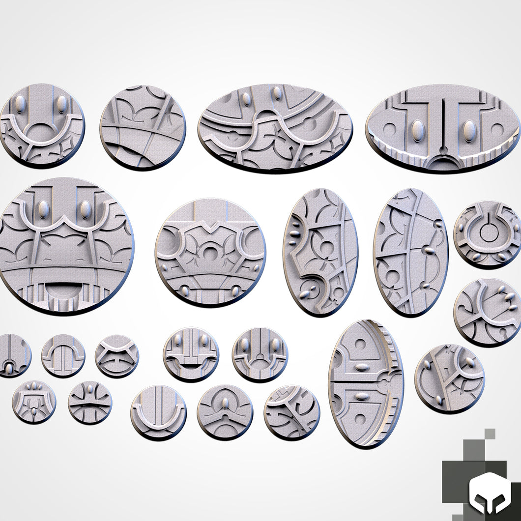 Magnetic Mythic Temple Bases (select your size) for miniatures