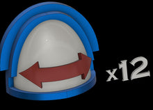 Load image into Gallery viewer, Squad Symbol: Tactical B Pauldron, 12x , Curved Brim Trim, Standard Style
