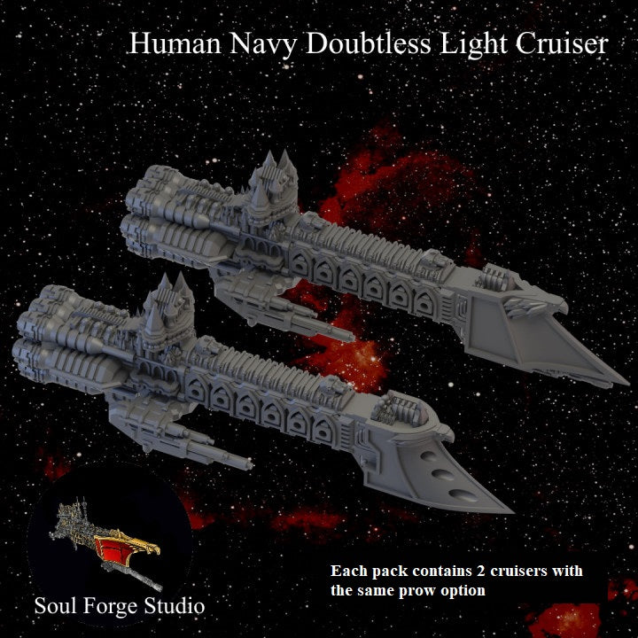 Human Navy Doubtless Light Cruiser X2