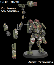 Load image into Gallery viewer, Koi - Mk1 Light Hardsuit Squad (3x)
