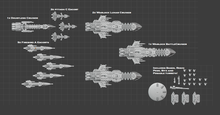 Load image into Gallery viewer, Human Navy Starter Fleet: Soulforge Armada
