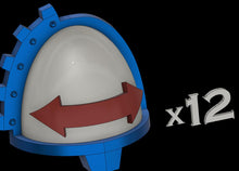 Load image into Gallery viewer, Squad Symbol: Tactical B Pauldron, 12x , Templar Trim, Standard Style
