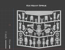 Load image into Gallery viewer, Kitbash Sprues: Mk1 Koi Hardsuit
