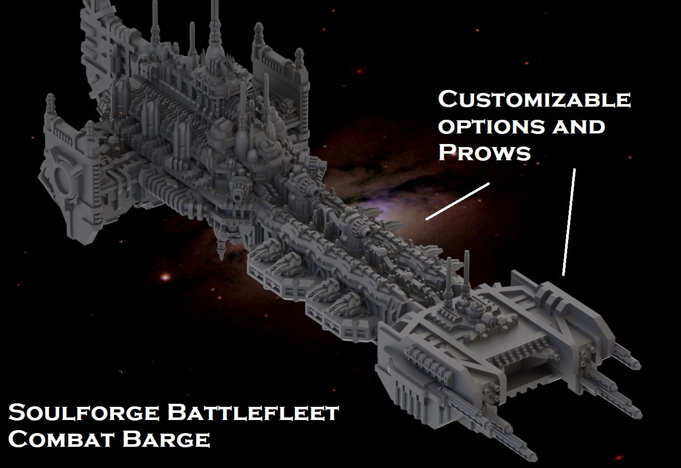 Battlefleet Jarhead Battleship Barge Gothic GodForge