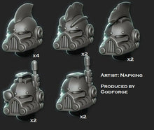 Load image into Gallery viewer, 12x Iron Tide Sharks Head Pack 1 (Finned)
