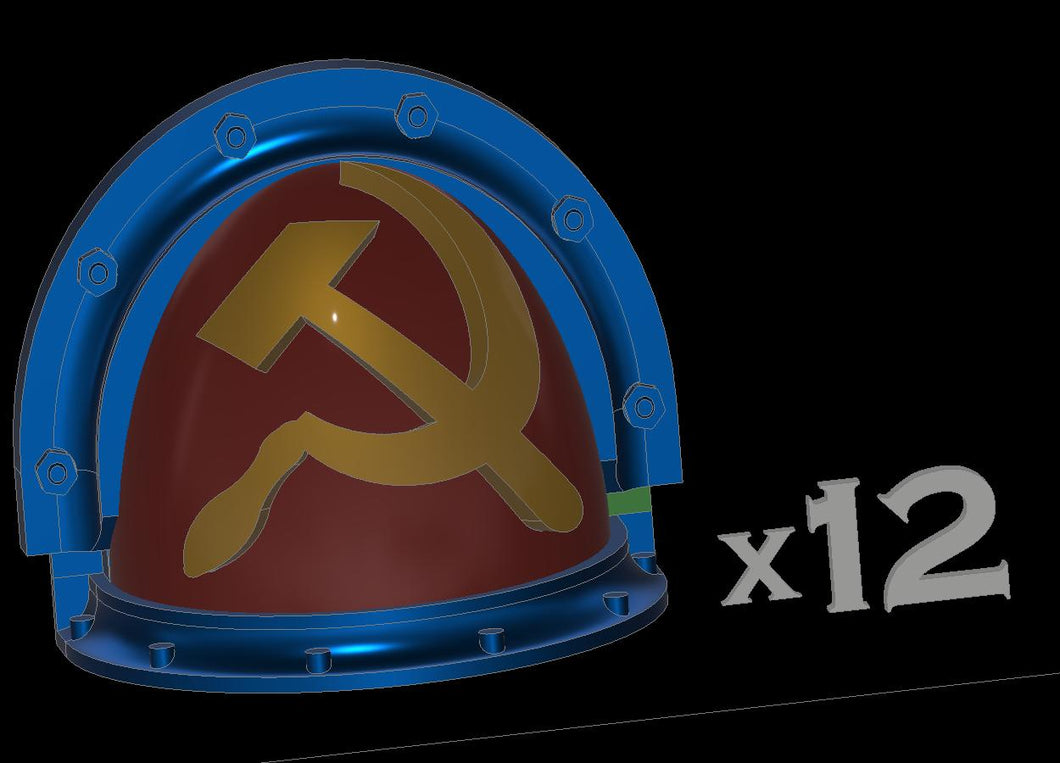 Soviet Shoulderpad, 12x , Assault Trim, Standard Style