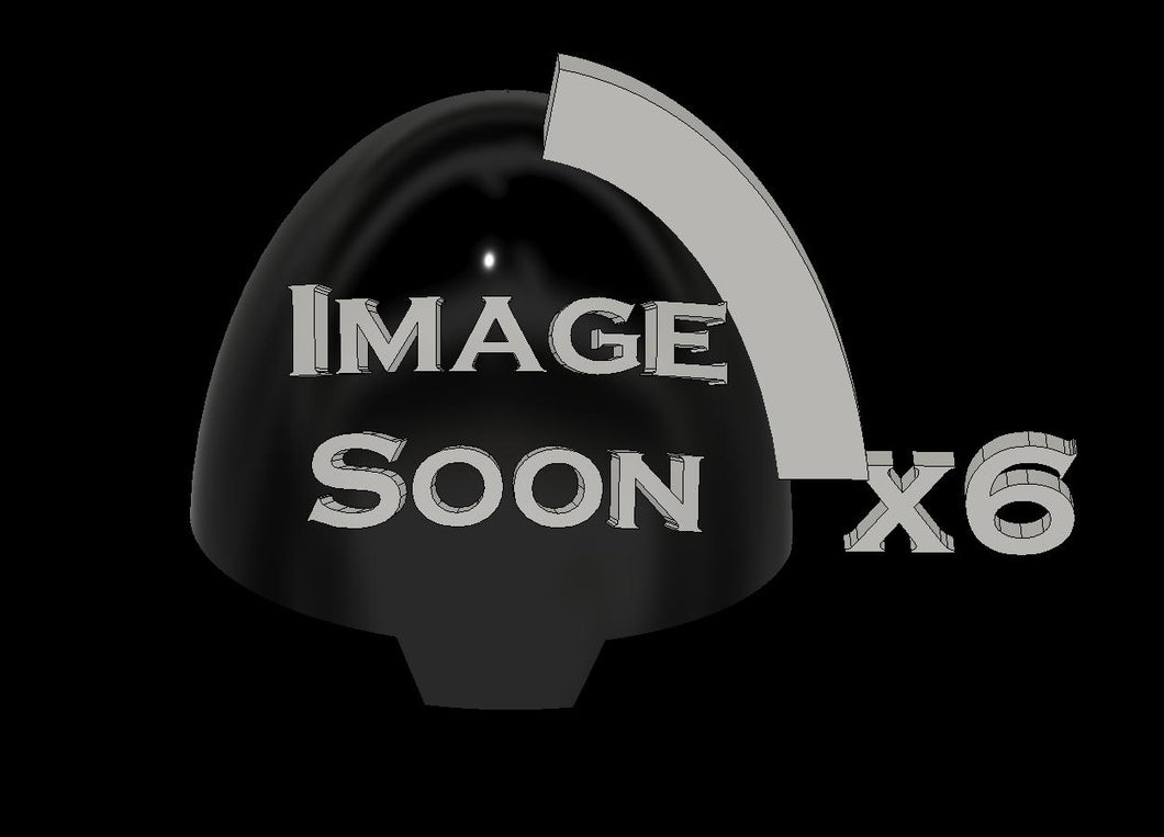 Skull Halo Shoulderpad, 6x , Aggressive Trim, Large Style