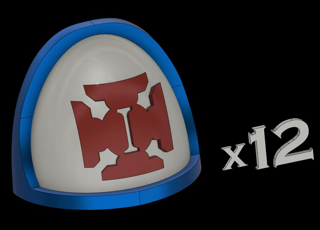 Squad Symbol: LT Cross Shoulderpad, 12x , Standard Trim, Standard Style